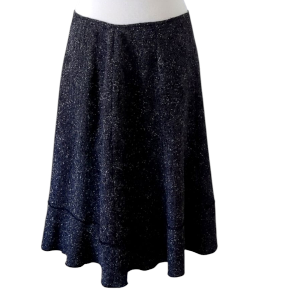 Cynthia Steffe Tweed Suit Charcoal Size 8 Blazer/ 14 Skirt - Picture 10 of 15
